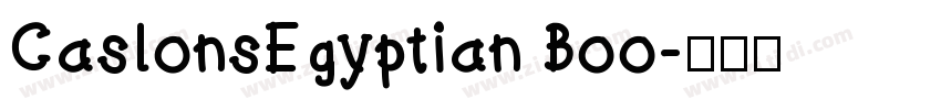 CaslonsEgyptian Boo字体转换
